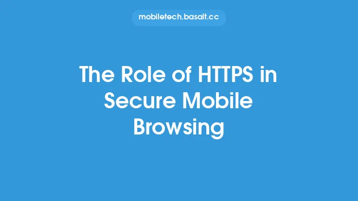 The Role of HTTPS in Secure Mobile Browsing Thumbnail