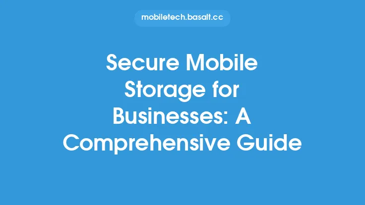Secure Mobile Storage for Businesses: A Comprehensive Guide Thumbnail