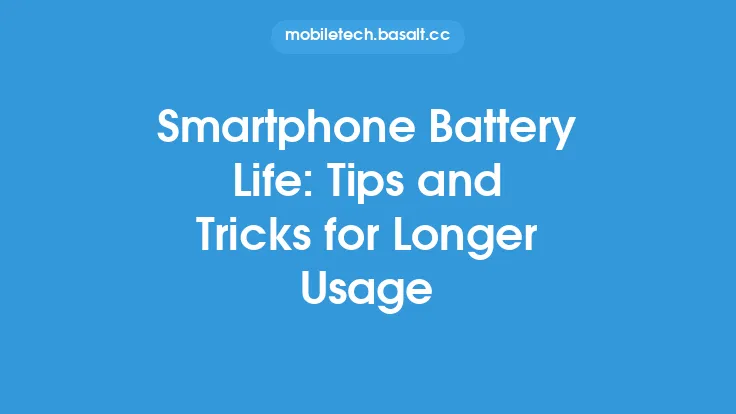 Smartphone Battery Life: Tips and Tricks for Longer Usage Thumbnail