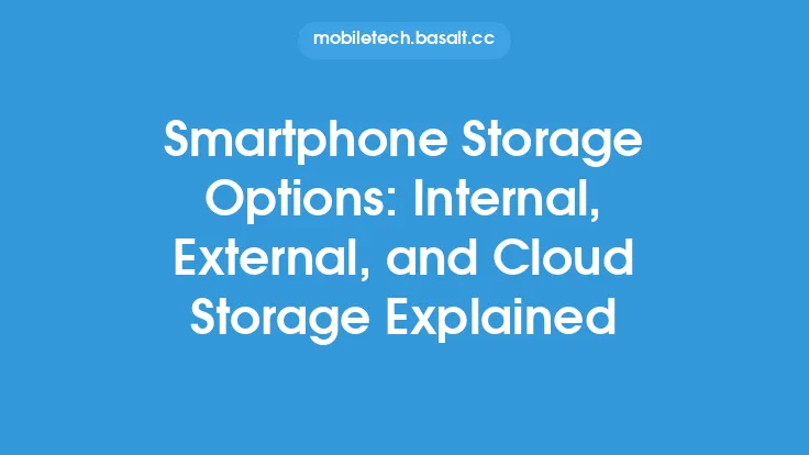 Smartphone Storage Options: Internal, External, and Cloud Storage Explained Thumbnail