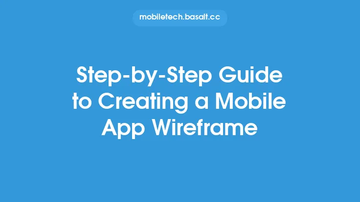 Step-by-Step Guide to Creating a Mobile App Wireframe Thumbnail