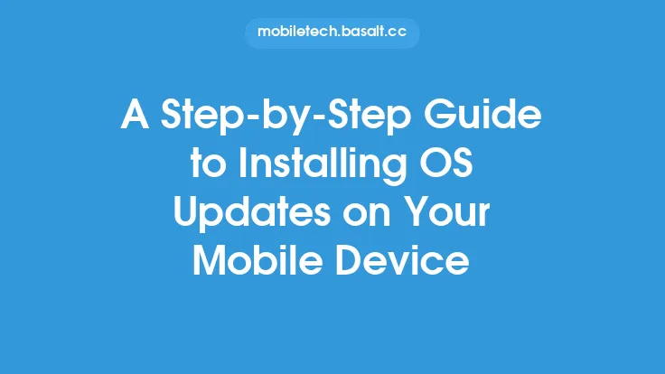 A Step-by-Step Guide to Installing OS Updates on Your Mobile Device Thumbnail