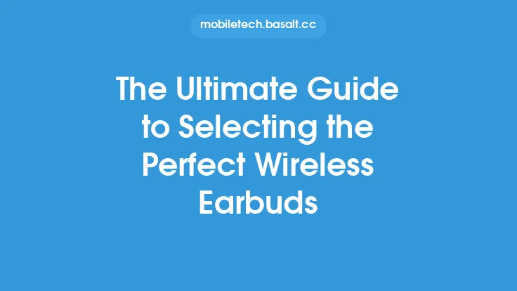 The Ultimate Guide to Selecting the Perfect Wireless Earbuds Thumbnail