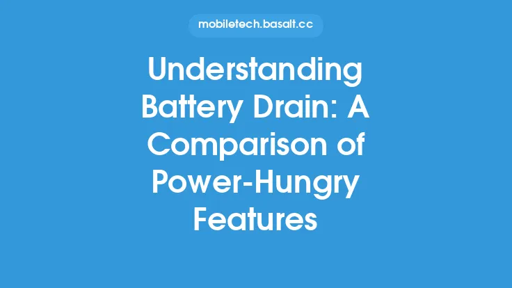 Understanding Battery Drain: A Comparison of Power-Hungry Features Thumbnail