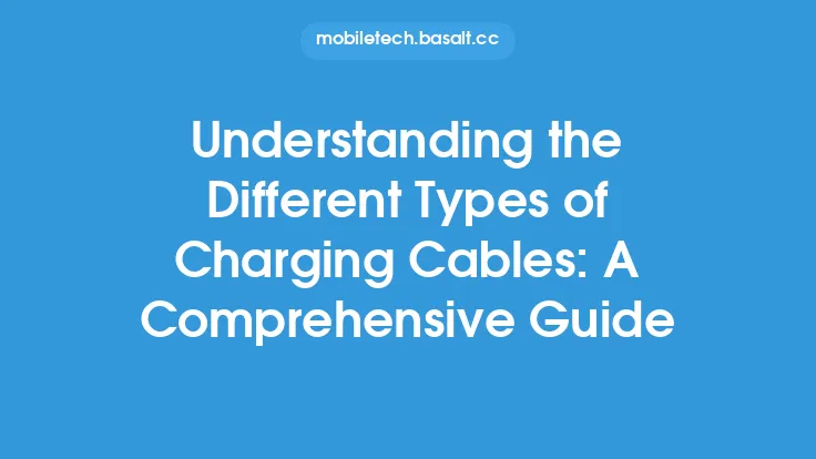 Understanding the Different Types of Charging Cables: A Comprehensive Guide Thumbnail