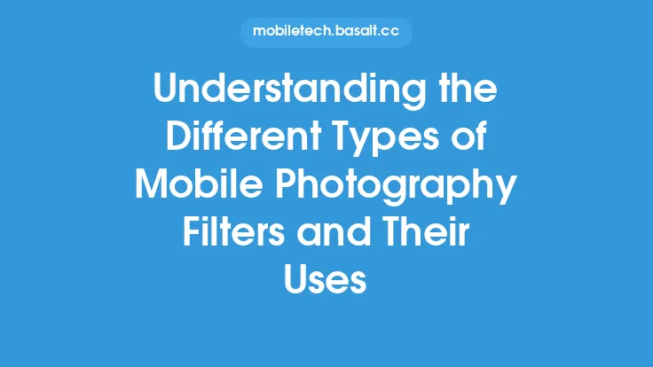 Understanding the Different Types of Mobile Photography Filters and Their Uses Thumbnail