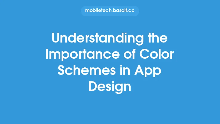 Understanding the Importance of Color Schemes in App Design Thumbnail
