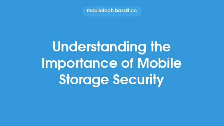 Understanding the Importance of Mobile Storage Security Thumbnail