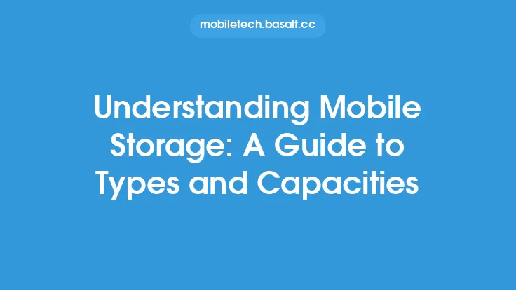 Understanding Mobile Storage: A Guide to Types and Capacities Thumbnail