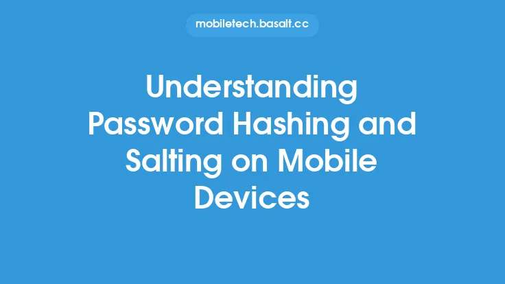 Understanding Password Hashing and Salting on Mobile Devices Thumbnail