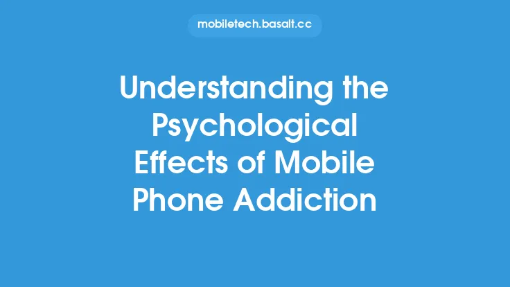 Understanding the Psychological Effects of Mobile Phone Addiction Thumbnail